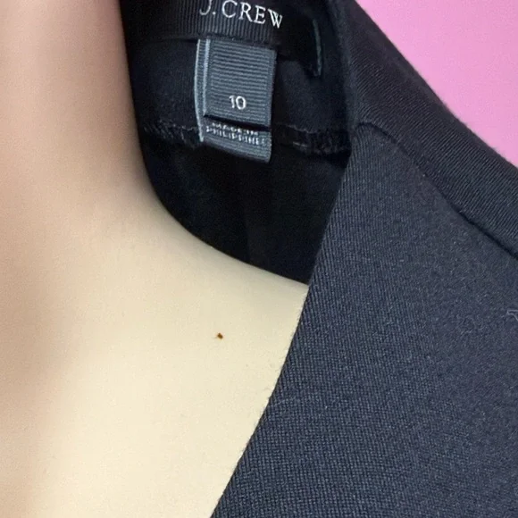 J.Crew Women's sheath dress, size 10, black, long sleeves - Picture 3 of 4
